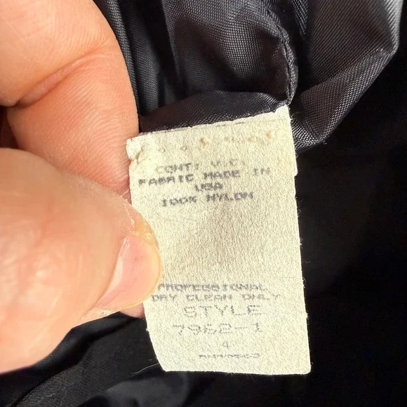 Victor Costa Black Glitter Polka Dot Ruched Tulle Ruffle Mermaid Gown Dress SZ 4 - Picture 12 of 13